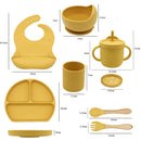 Kit Alimentação para Bebês de Silicone - 8 Peças