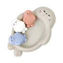 Família de lontras de silicone