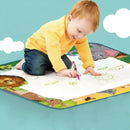 Tapete para desenho reutilizável com canetas a base de água