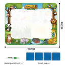 Tapete para desenho reutilizável com canetas a base de água