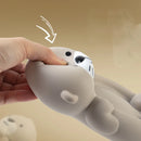 Família de lontras de silicone