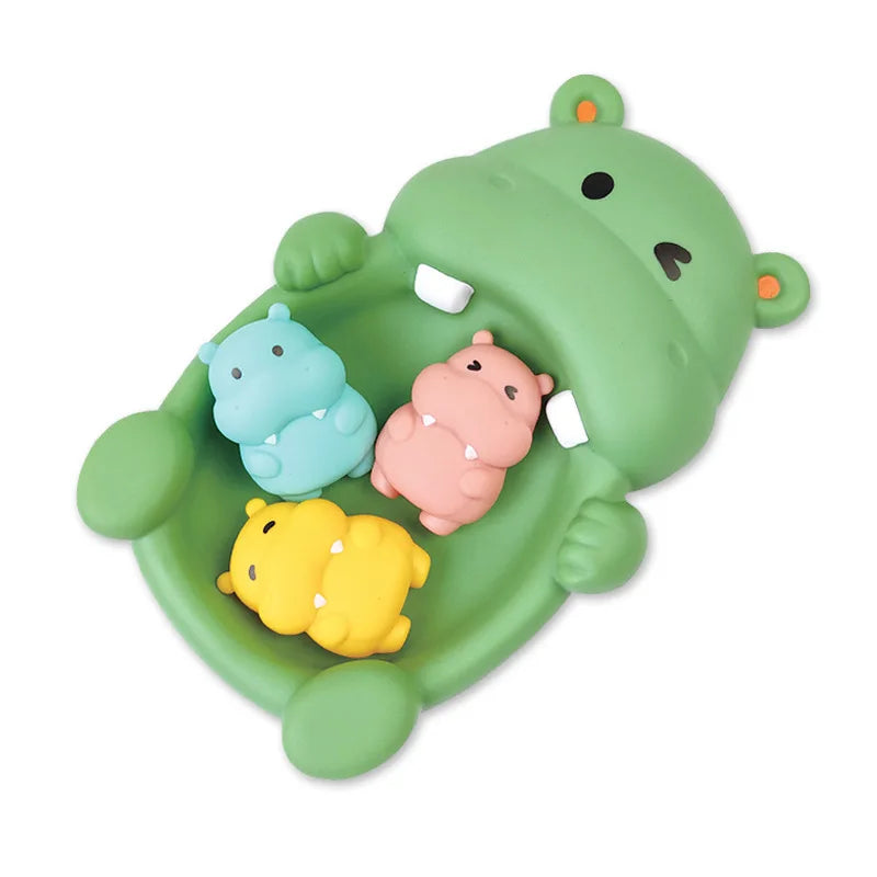 Família de Hipopótamos de Silicone