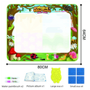 Tapete para desenho reutilizável com canetas a base de água