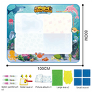 Tapete para desenho reutilizável com canetas a base de água